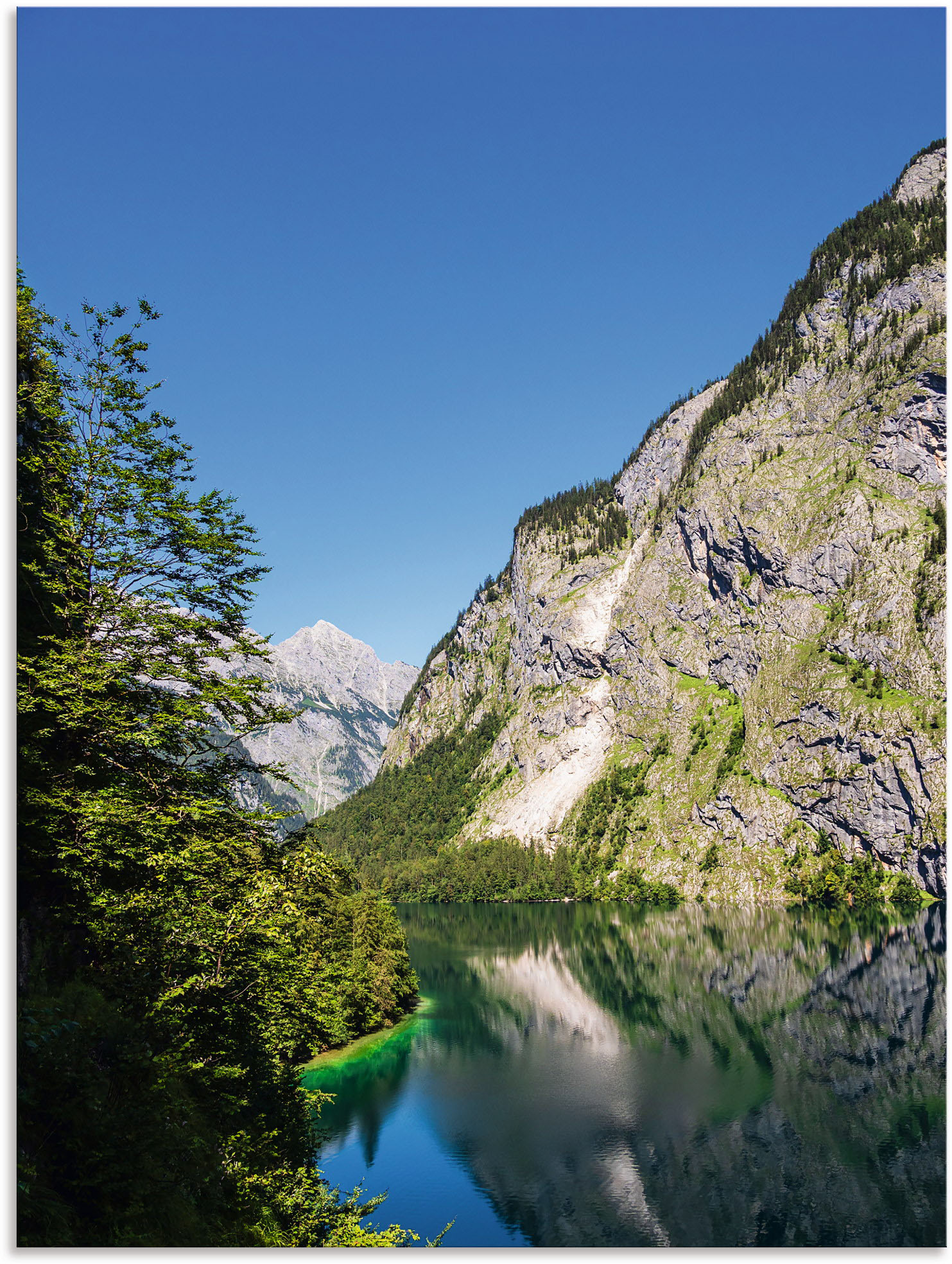 Artland Wandbild »Obersee Berchtesgadener Land in Bayern«, Berge & Alpenbilder, (1 St.), als Alubild, Outdoorbild, Wandaufkleber in verschied. Grössen von Artland