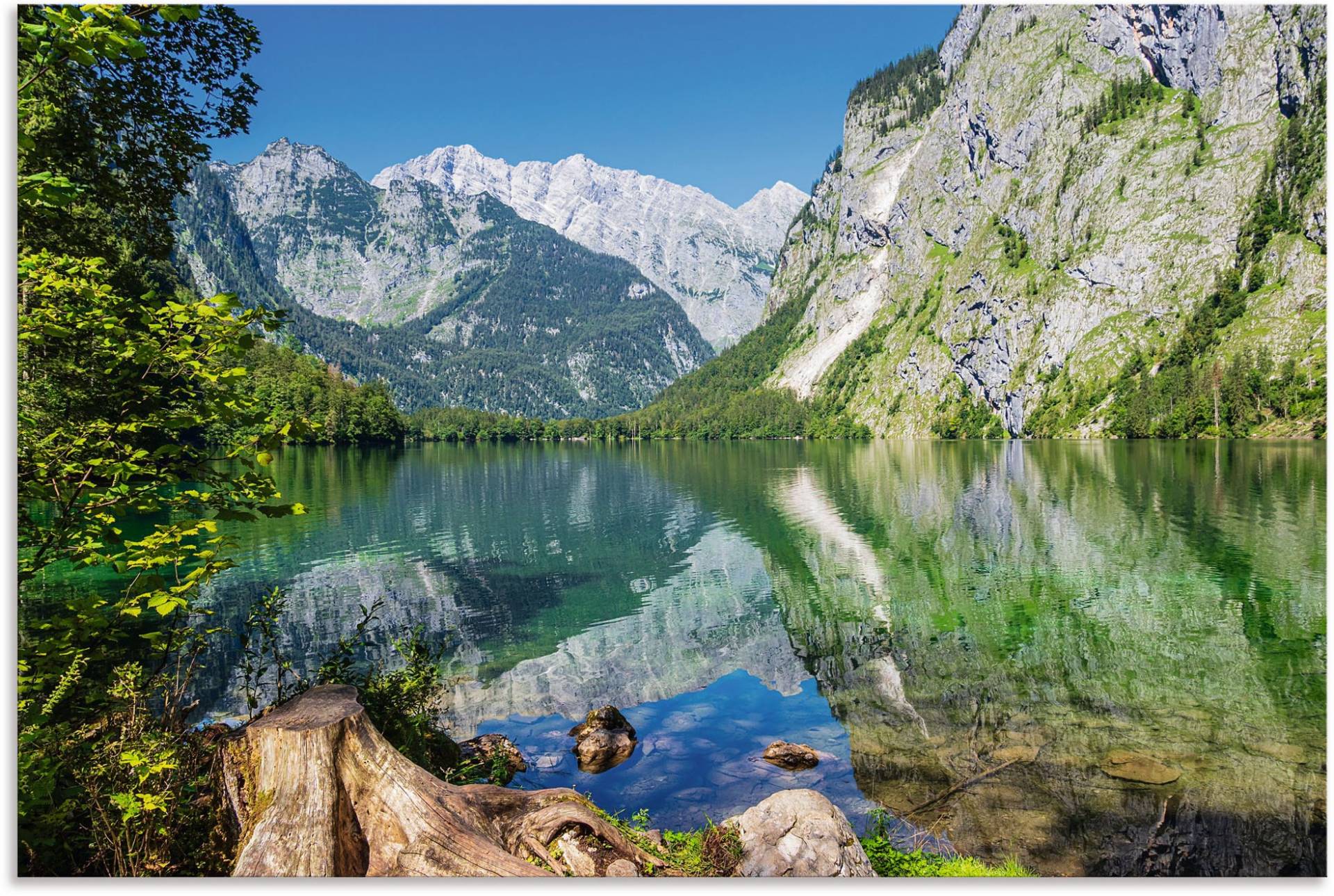 Artland Wandbild »Obersee Berchtesgadener Land in Bayern«, Berge & Alpenbilder, (1 St.), als Alubild, Outdoorbild, Wandaufkleber in verschied. Grössen von Artland