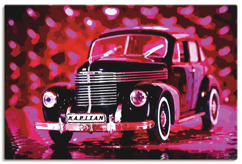 Artland Wandbild »Opel Kapitän - Pretty In Pink«, Auto, (1 St.), als Alubild, Leinwandbild, Wandaufkleber oder Poster in versch. Grössen von Artland