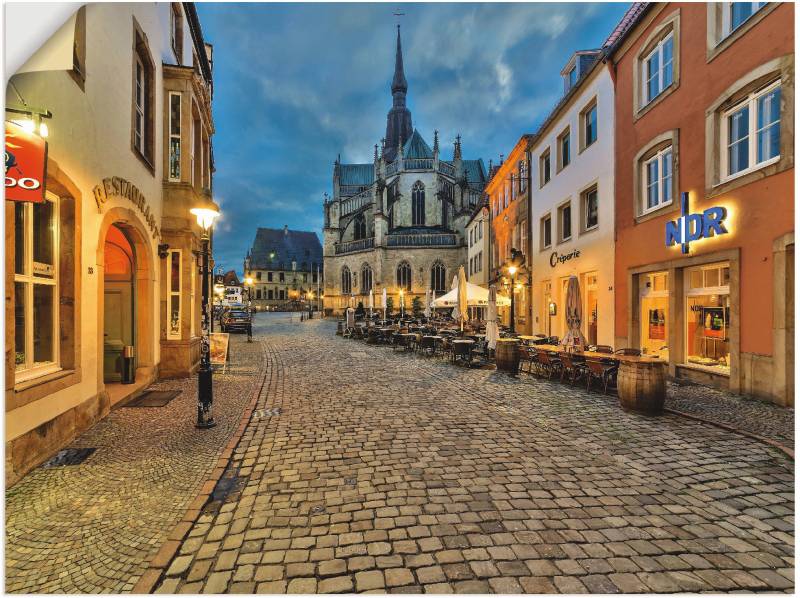 Artland Wandbild »Osnabrück, Blick auf die Marienkirche«, Deutschland, (1 St.), als Leinwandbild, Poster in verschied. Grössen von Artland