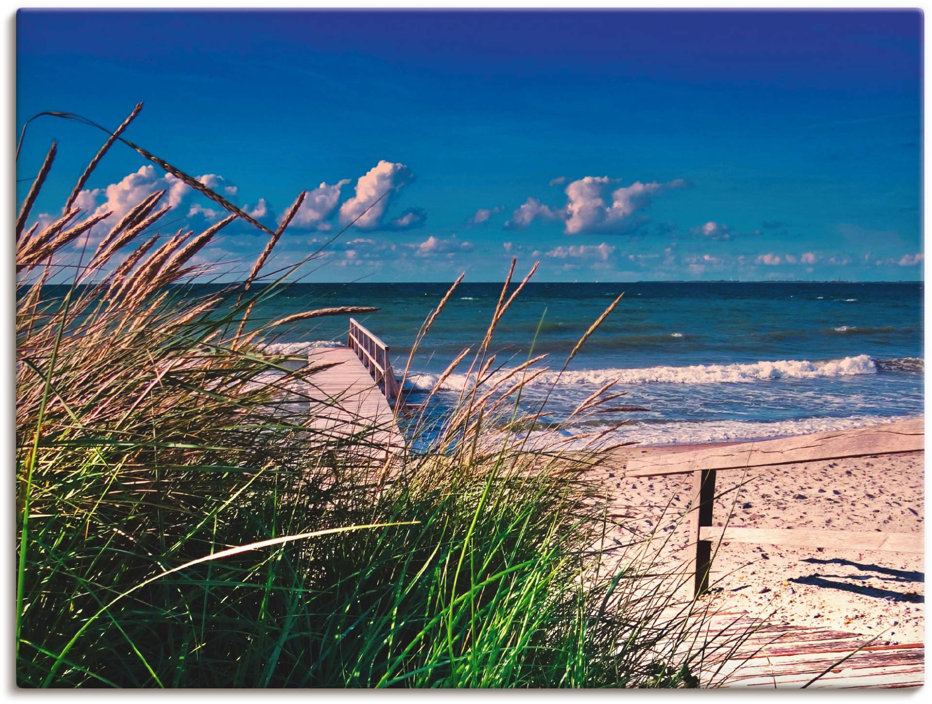 Artland Wandbild »Ostsee Impression Heiligenhafen«, Strand, (1 St.), als Alubild, Outdoorbild, Leinwandbild, Wandaufkleber, versch. Grössen von Artland