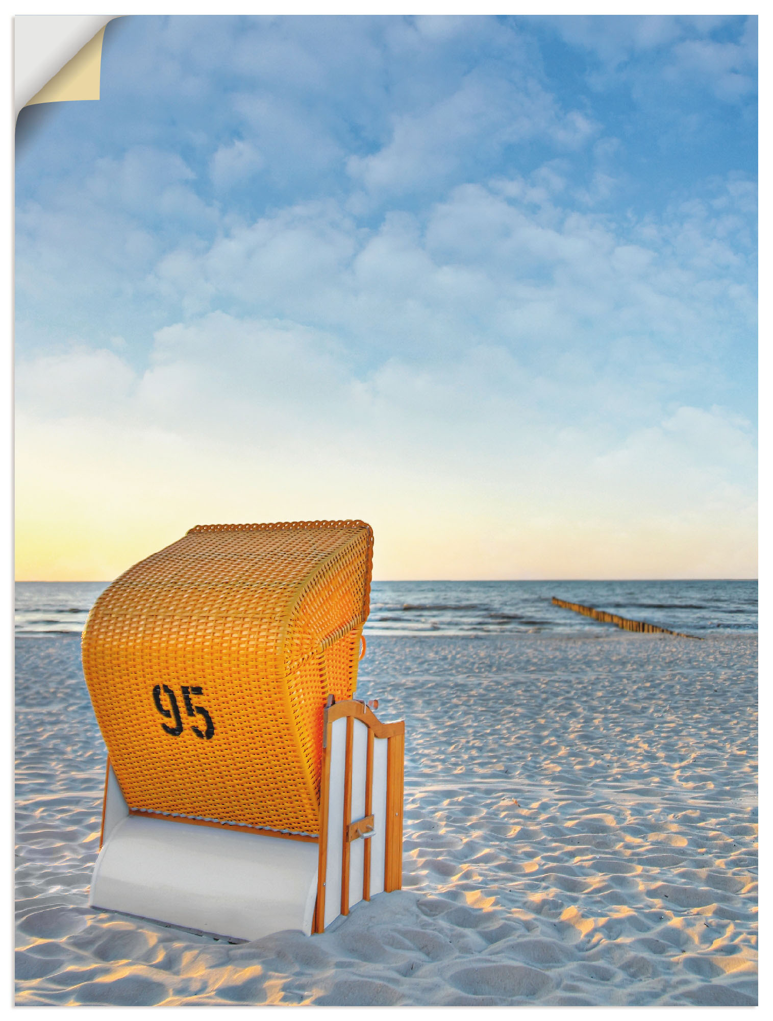 Artland Wandbild »Ostsee7 - Strandkorb«, Strand, (1 St.), als Alubild, Outdoorbild, Leinwandbild, Poster in verschied. Grössen von Artland