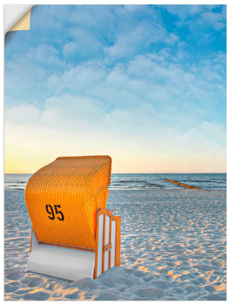 Artland Wandbild »Ostsee7 - Strandkorb«, Strand, (1 St.), als Alubild, Outdoorbild, Leinwandbild, Poster in verschied. Grössen von Artland