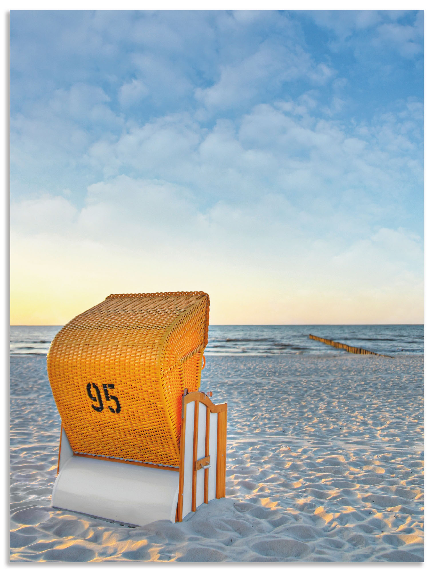 Artland Wandbild »Ostsee7 - Strandkorb«, Strand, (1 St.), als Alubild, Outdoorbild, Leinwandbild, Poster in verschied. Grössen von Artland