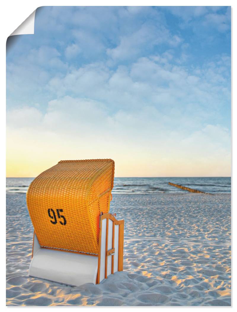 Artland Wandbild »Ostsee7 - Strandkorb«, Strand, (1 St.), als Alubild, Outdoorbild, Leinwandbild, Poster in verschied. Grössen von Artland