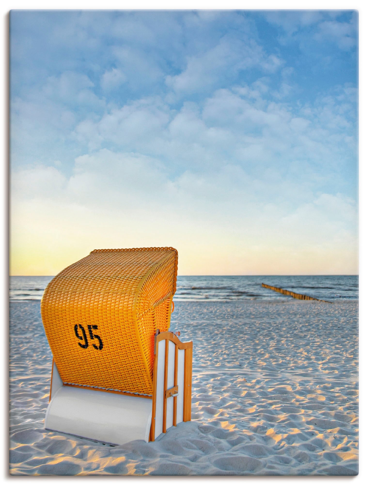 Artland Wandbild »Ostsee7 - Strandkorb«, Strand, (1 St.), als Alubild, Outdoorbild, Leinwandbild, Poster in verschied. Grössen von Artland