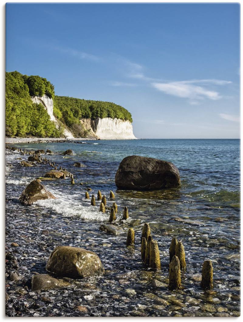 Artland Leinwandbild »Ostseeküste auf der Insel Rügen I«, Küste, (1 St.), auf Keilrahmen gespannt von Artland