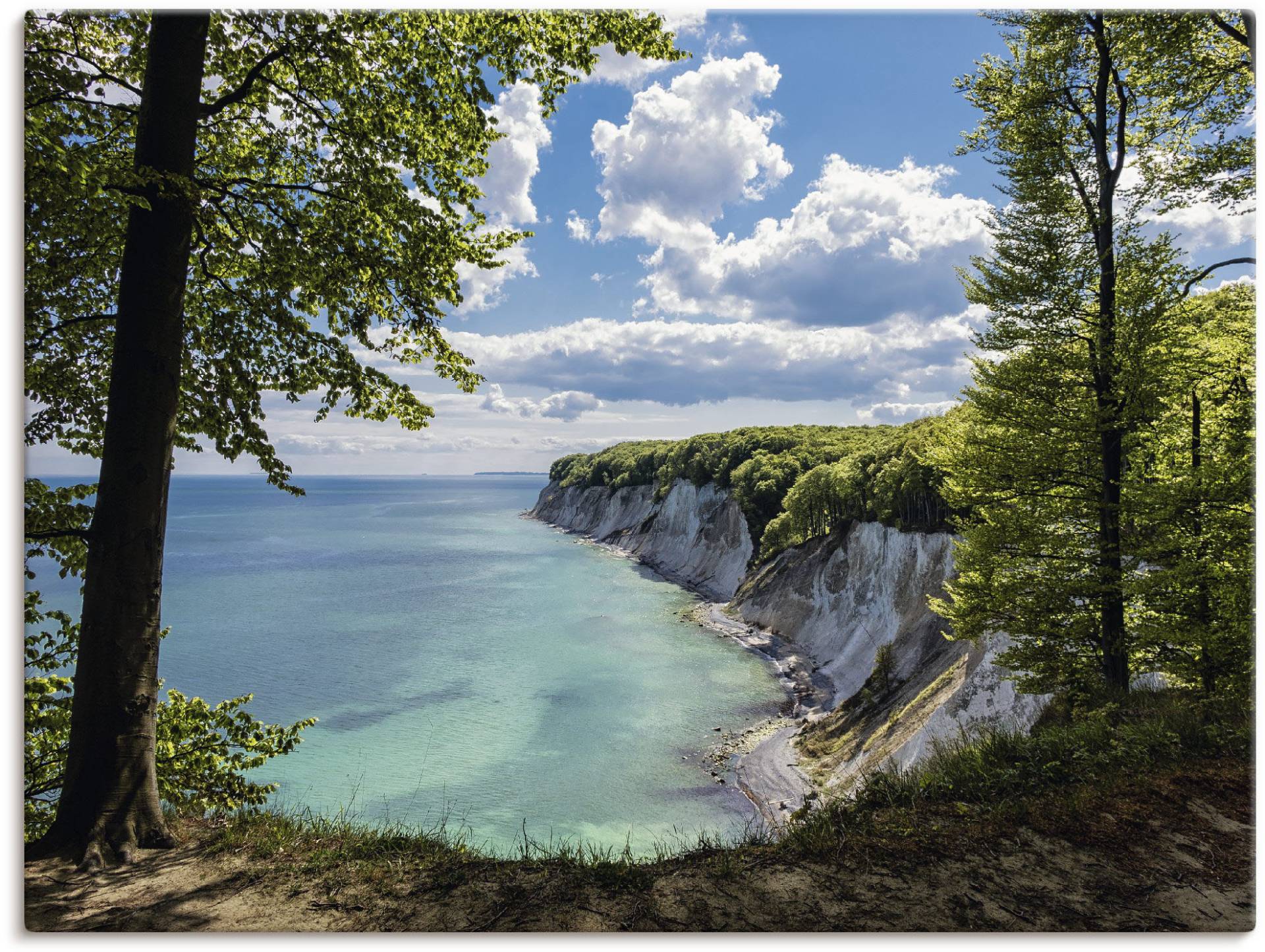 Artland Wandbild »Ostseeküste auf der Insel Rügen.«, Küste, (1 St.), als Leinwandbild, Wandaufkleber in verschied. Grössen von Artland