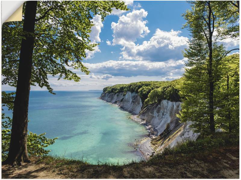 Artland Wandbild »Ostseeküste auf der Insel Rügen.«, Küste, (1 St.), als Leinwandbild, Wandaufkleber in verschied. Grössen von Artland