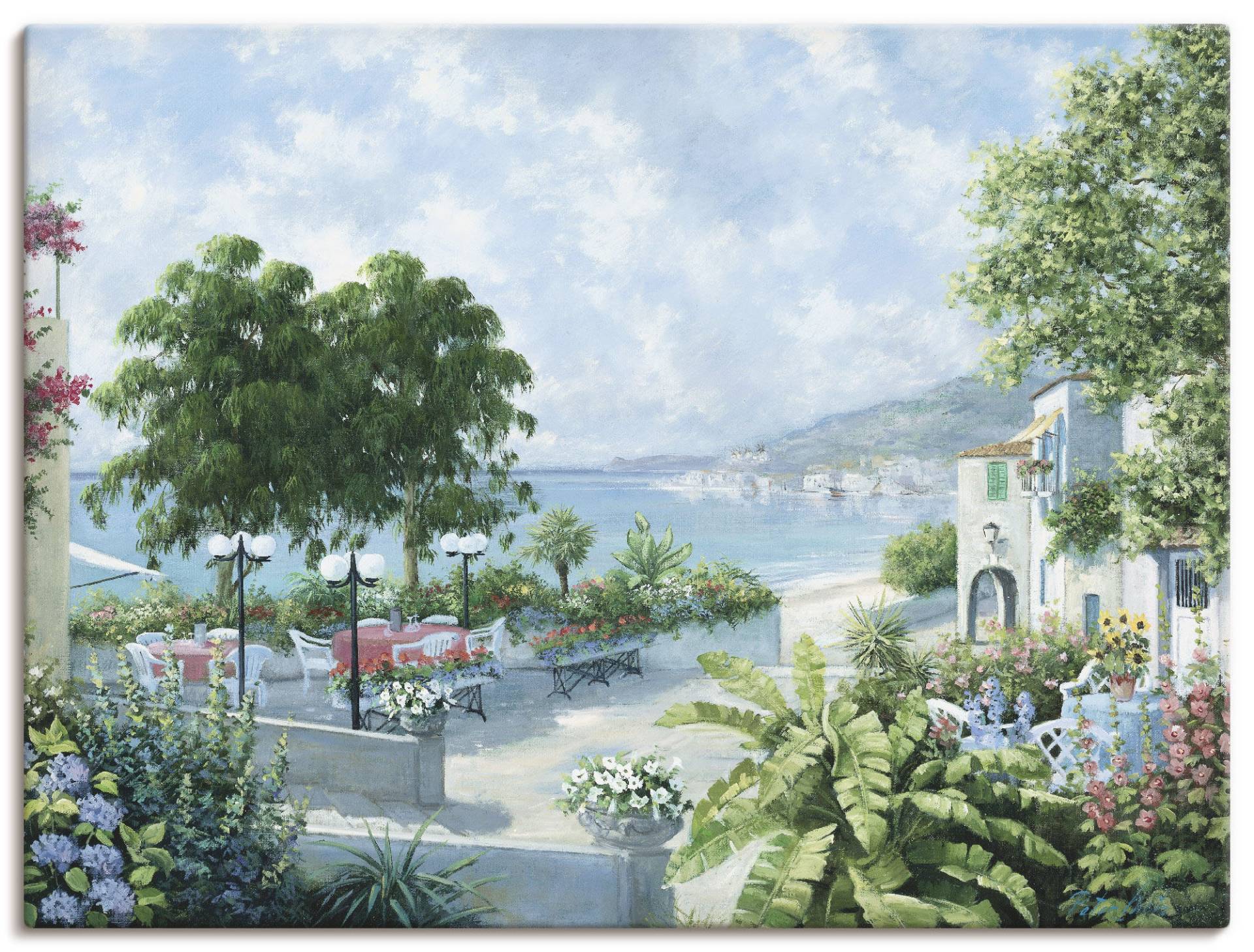 Artland Wandbild »Ozeansicht«, Garten, (1 St.), als Leinwandbild, Poster in verschied. Grössen von Artland