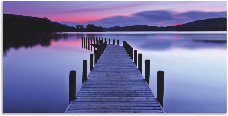 Artland Wandbild »Panorama Steg Coniston Water«, Seebilder, (1 St.), als Leinwandbild, Poster, Wandaufkleber in verschied. Grössen von Artland