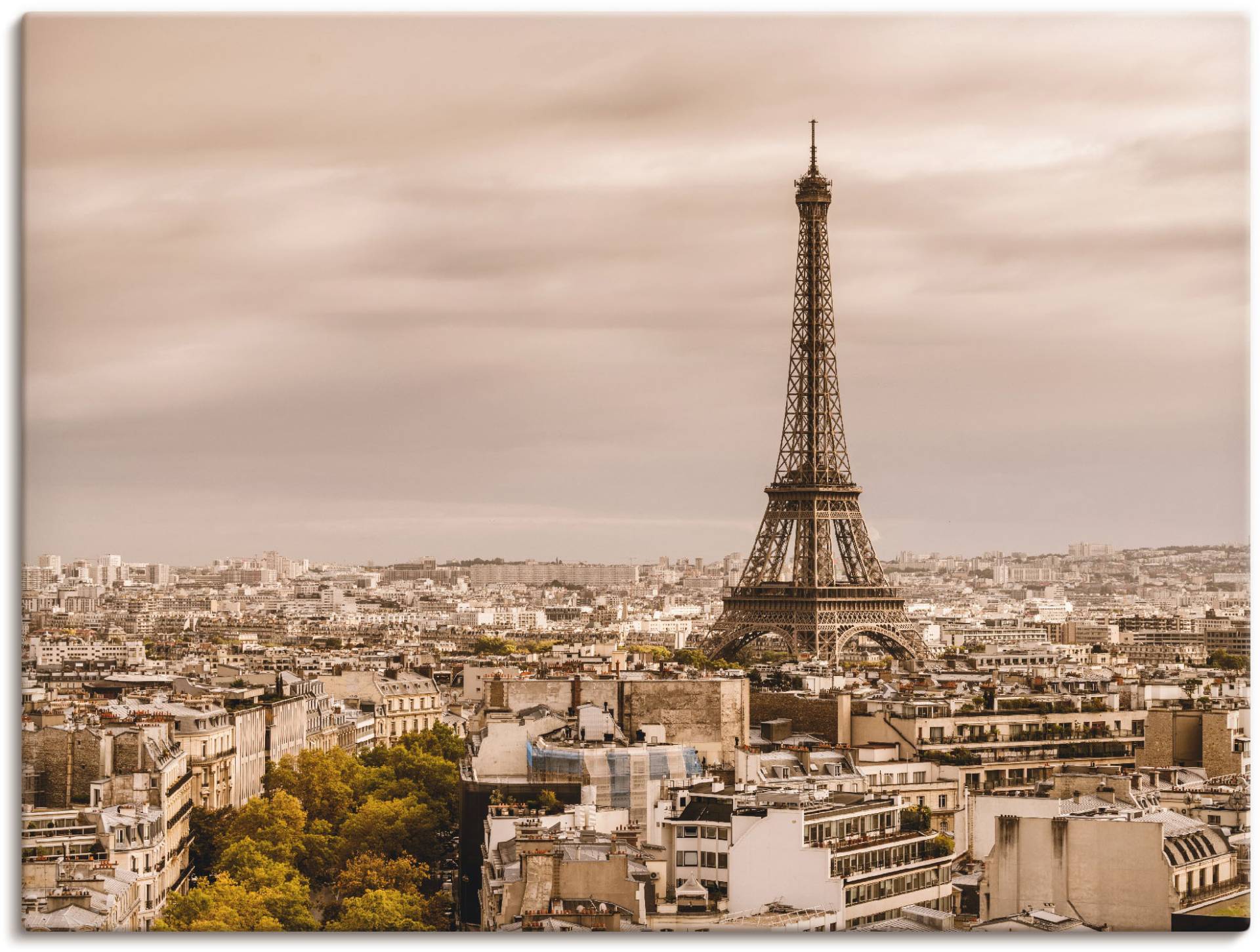 Artland Wandbild »Paris Eiffelturm I«, Frankreich, (1 St.), als Alubild, Outdoorbild, Leinwandbild, Wandaufkleber, versch. Grössen von Artland