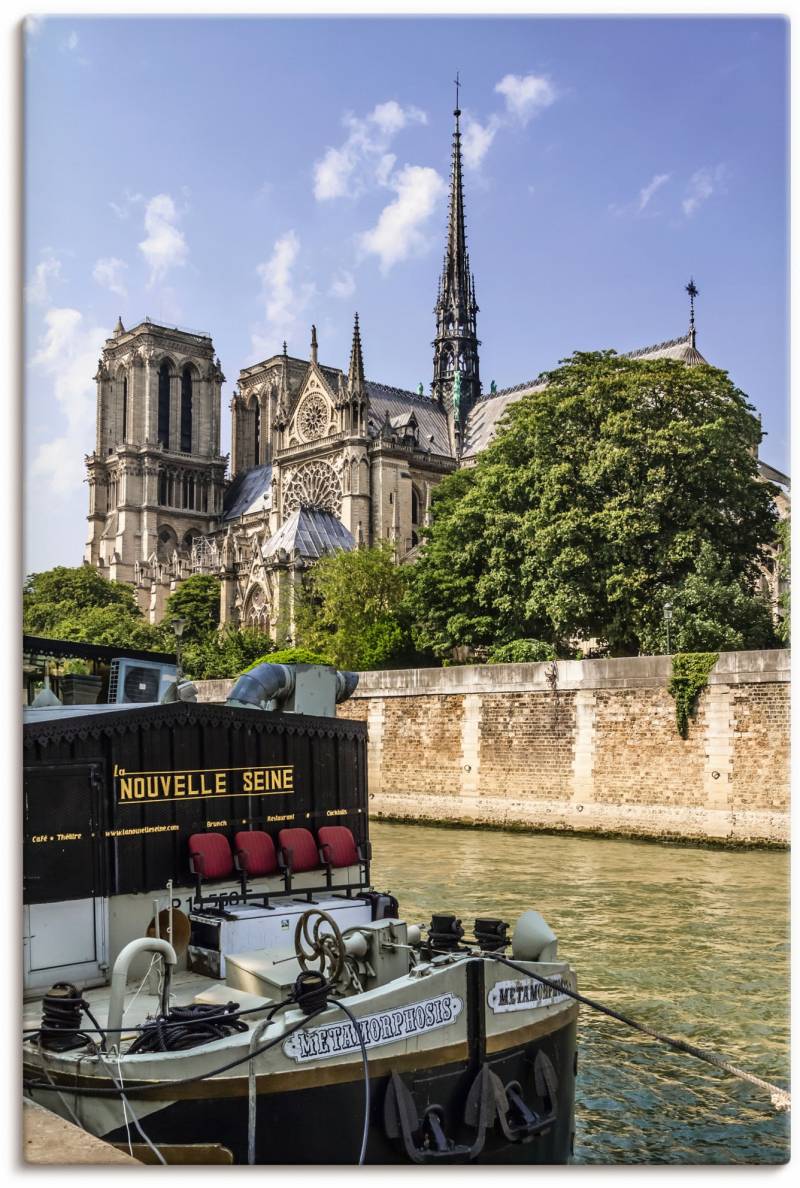 Artland Wandbild »Paris Kathedrale Notre-Dame«, Paris, (1 St.), als Alubild, Leinwandbild, Wandaufkleber oder Poster in versch. Grössen von Artland