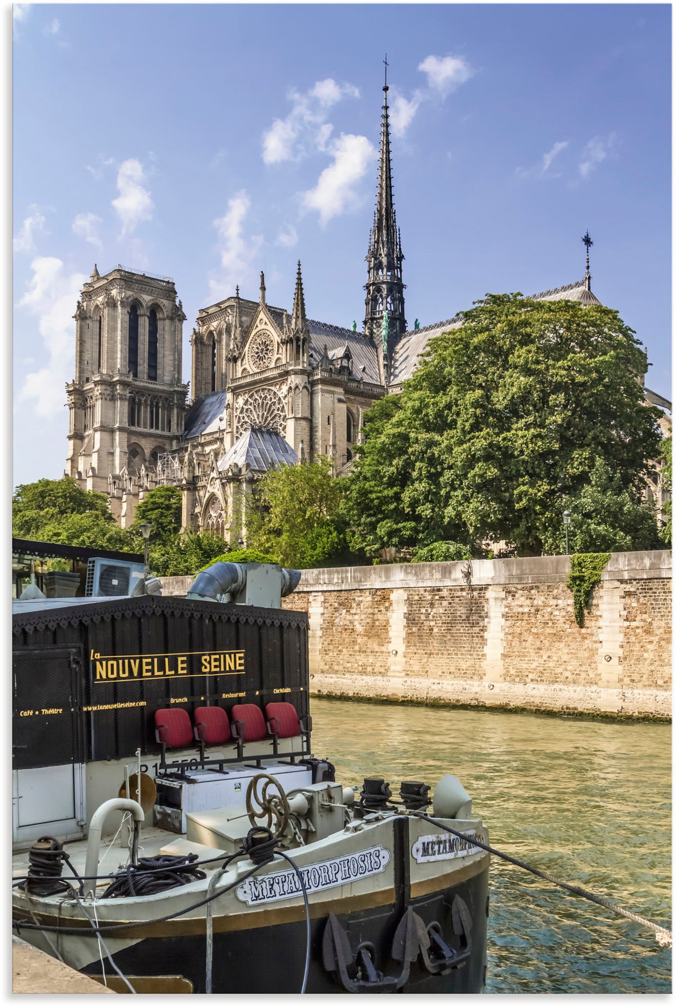 Artland Wandbild »Paris Kathedrale Notre-Dame«, Paris, (1 St.), als Alubild, Leinwandbild, Wandaufkleber oder Poster in versch. Grössen von Artland