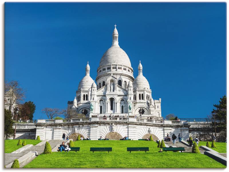 Artland Leinwandbild »Paris Sacre Coeur«, Gebäude, (1 St.), auf Keilrahmen gespannt von Artland