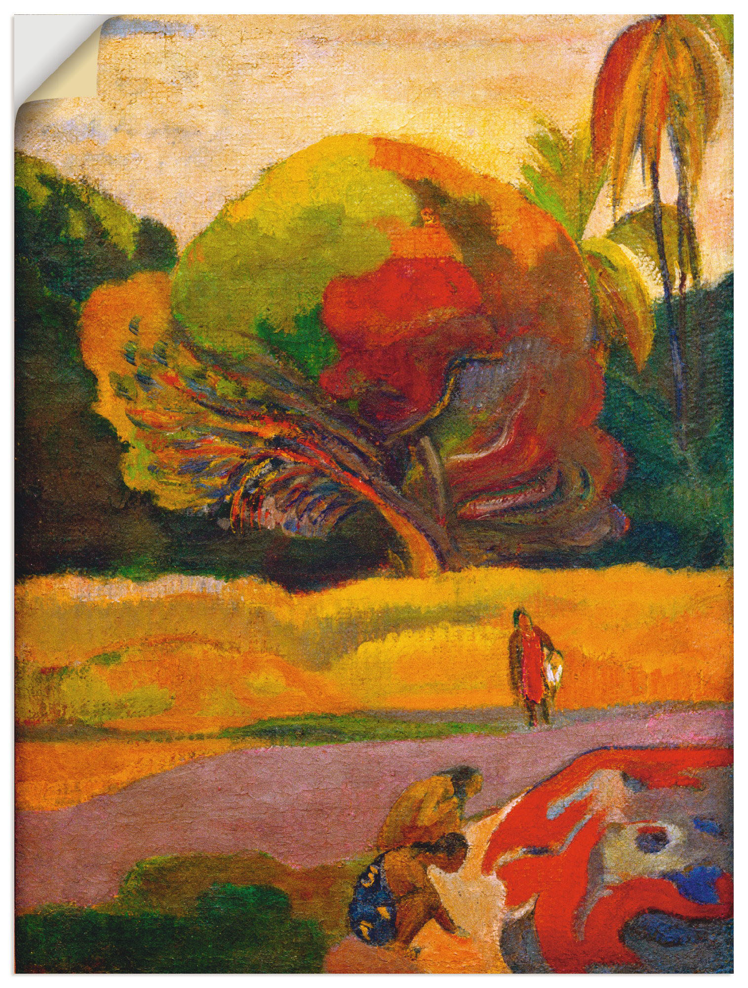 Artland Wandbild »Paul Gauguin Frauen am Fluss«, Wiesen & Bäume, (1 St.), als Leinwandbild, Poster in verschied. Grössen von Artland