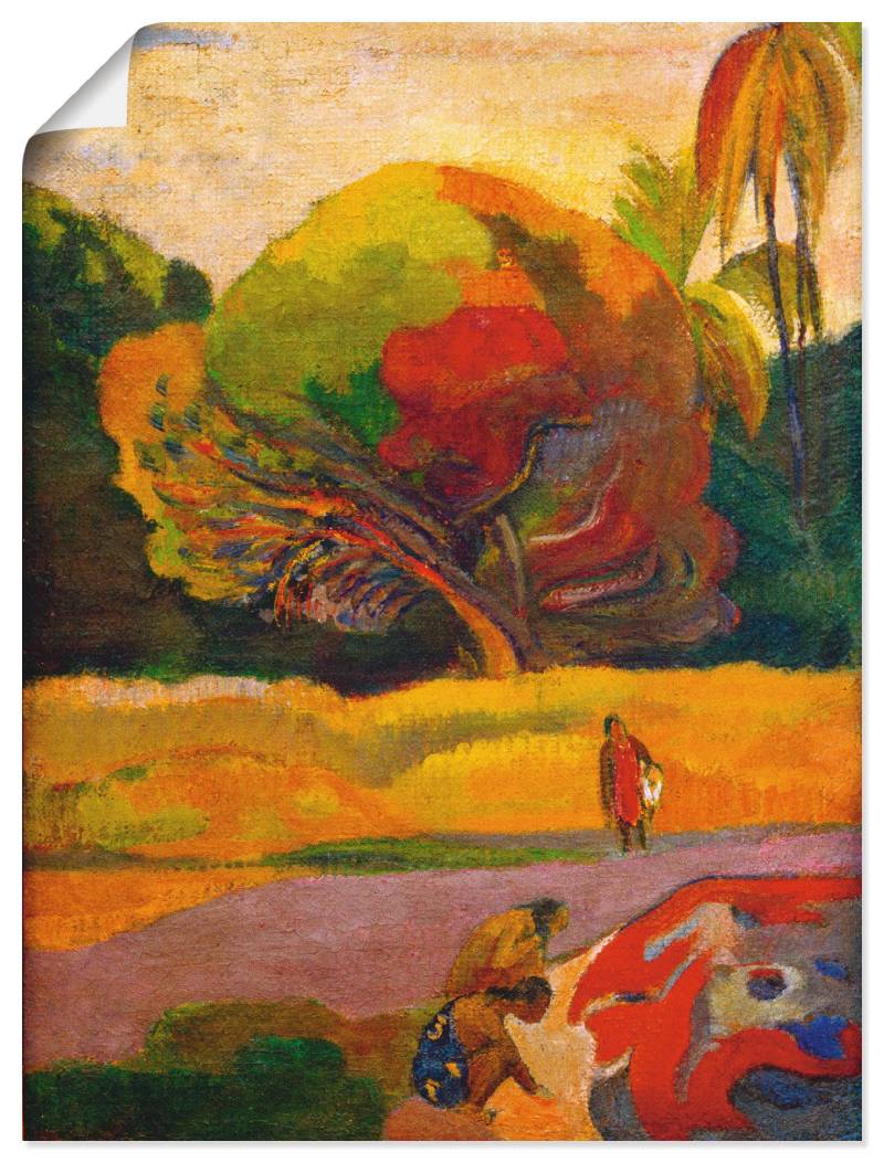 Artland Wandbild »Paul Gauguin Frauen am Fluss«, Wiesen & Bäume, (1 St.), als Leinwandbild, Poster in verschied. Grössen von Artland