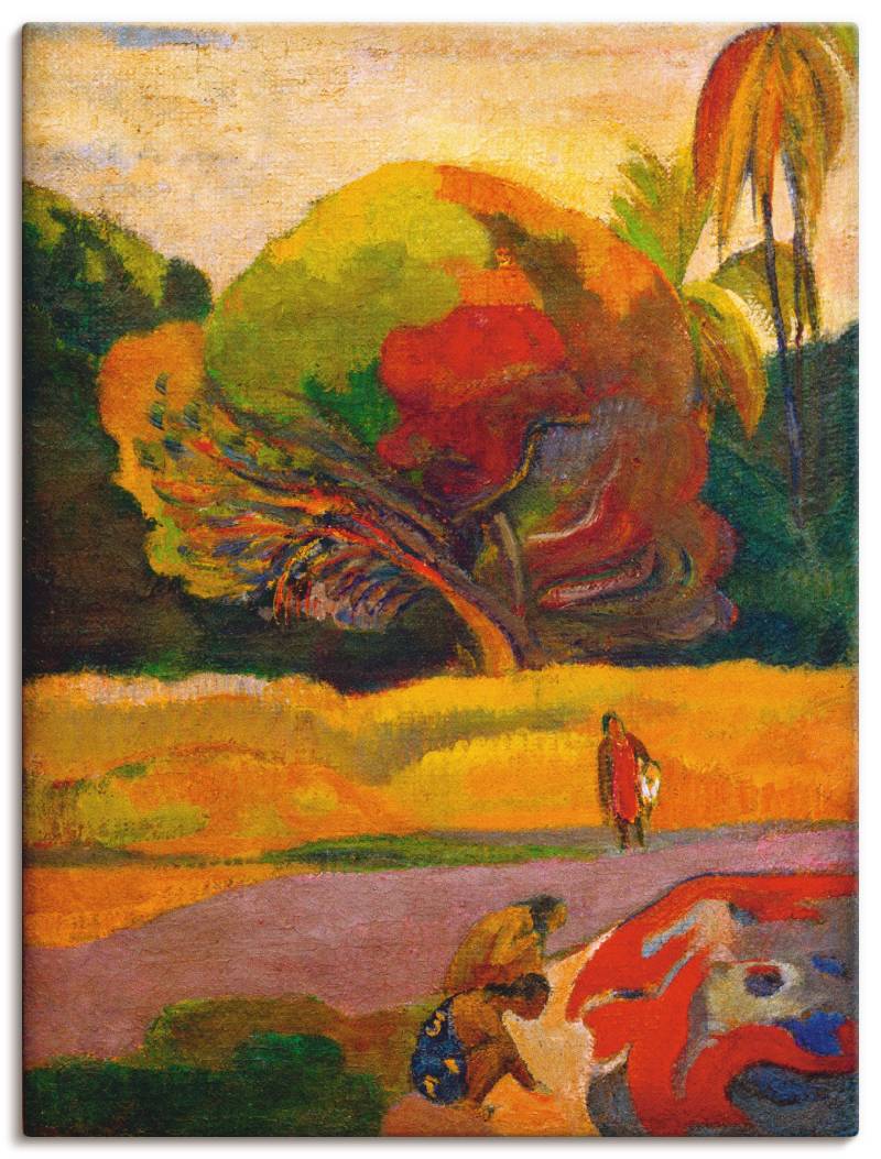 Artland Wandbild »Paul Gauguin Frauen am Fluss«, Wiesen & Bäume, (1 St.), als Leinwandbild, Poster in verschied. Grössen von Artland