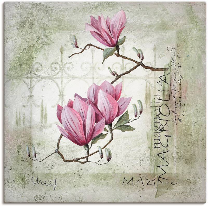 Artland Wandbild »Pinke Magnolie«, Blumen, (1 St.), als Leinwandbild, Poster, Wandaufkleber in verschied. Grössen von Artland