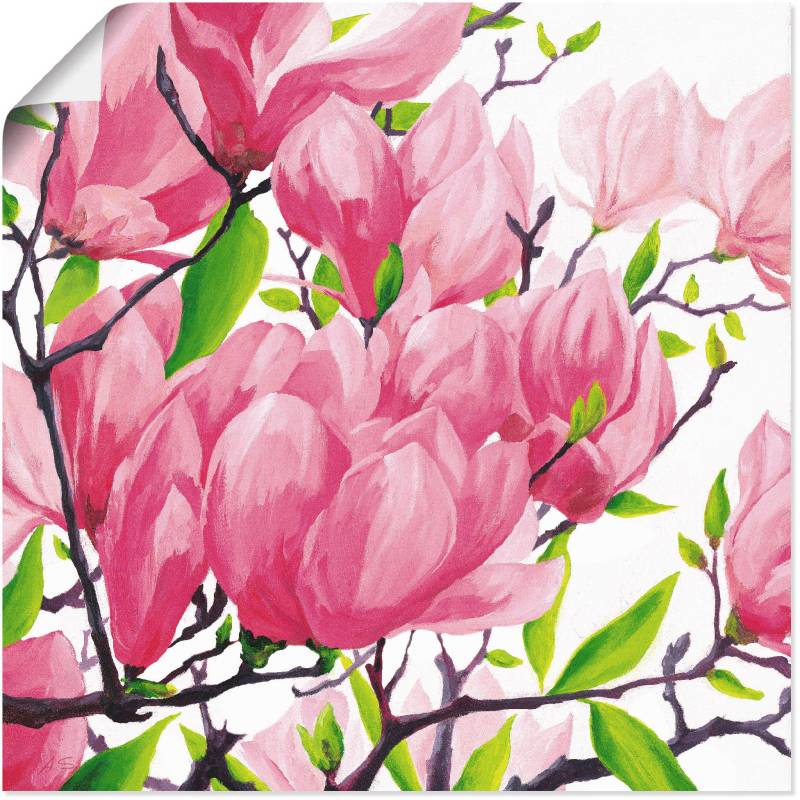 Artland Wandbild »Pinke Magnolien«, Blumen, (1 St.), als Alubild, Outdoorbild, Leinwandbild in verschied. Grössen von Artland