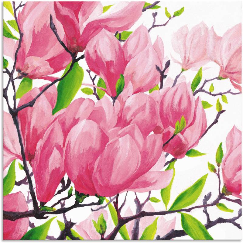 Artland Wandbild »Pinke Magnolien«, Blumen, (1 St.), als Alubild, Outdoorbild, Leinwandbild in verschied. Grössen von Artland