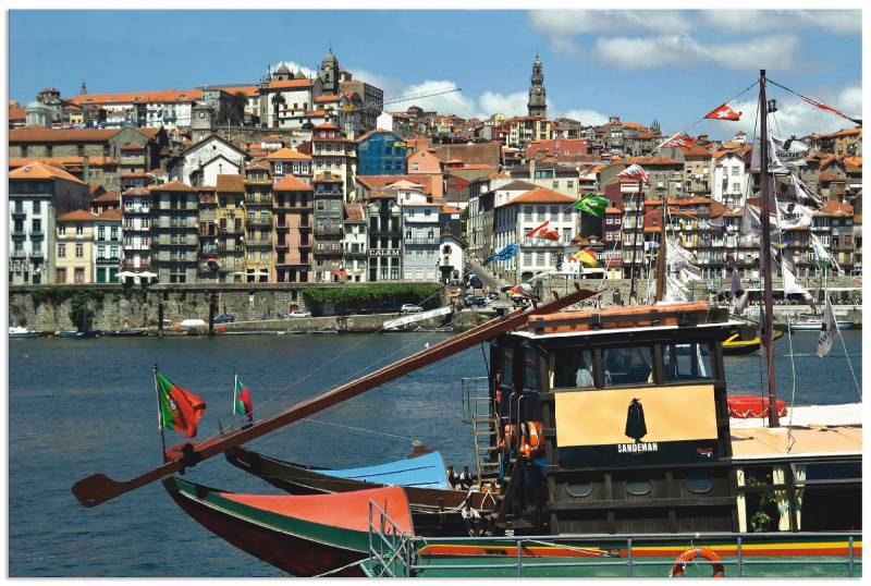 Artland Wandbild »Porto - Douro Ambiente«, Boote & Schiffe, (1 St.), als Alubild, Leinwandbild, Wandaufkleber oder Poster in versch. Grössen von Artland