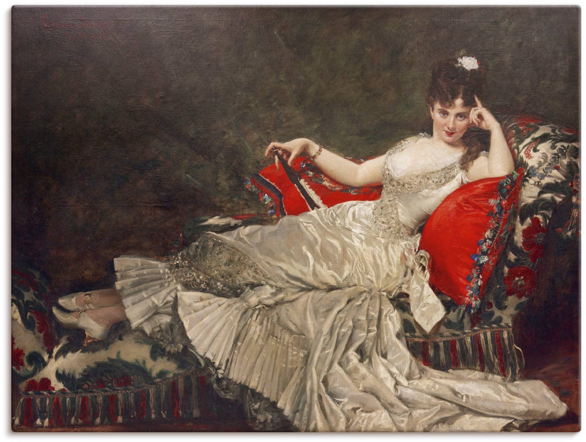 Artland Wandbild »Porträt von Mademoiselle de Lancey«, Portrait, (1 St.), als Alubild, Leinwandbild, Wandaufkleber oder Poster in versch. Grössen von Artland