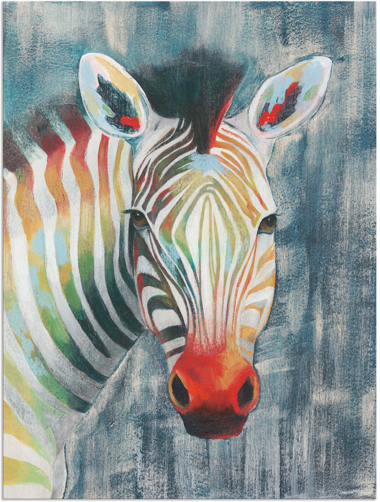 Artland Wandbild »Prisma Zebra I«, Wildtiere, (1 St.), als Alubild, Outdoorbild, Leinwandbild, Wandaufkleber, versch. Grössen von Artland