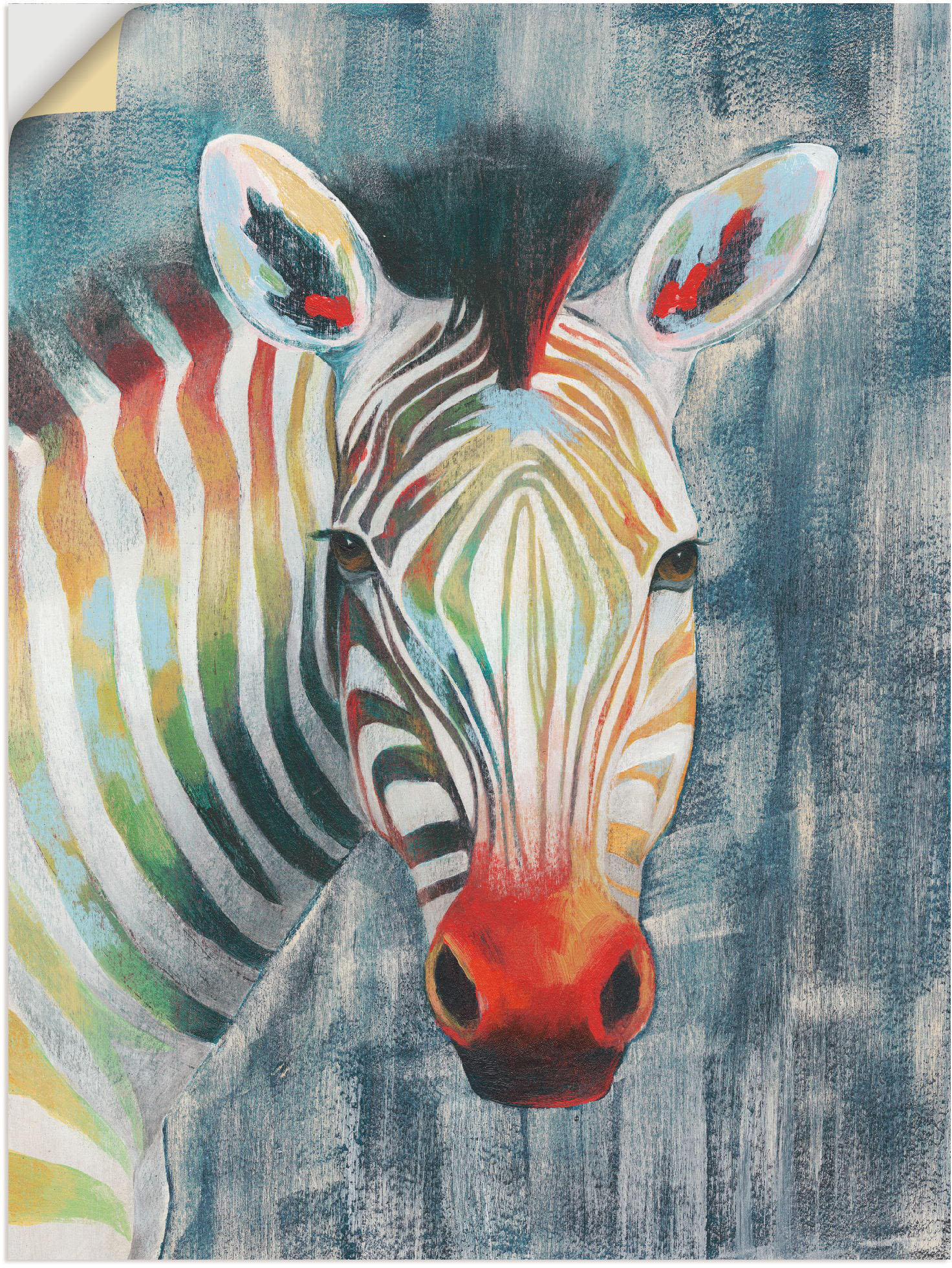 Artland Wandbild »Prisma Zebra I«, Wildtiere, (1 St.), als Alubild, Outdoorbild, Leinwandbild, Wandaufkleber, versch. Grössen von Artland