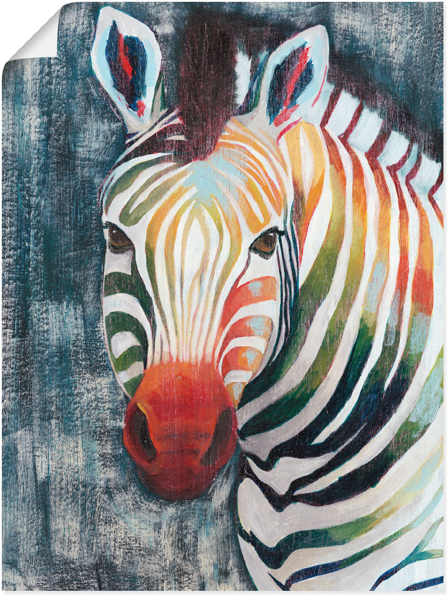 Artland Wandbild »Prisma Zebra II«, Wildtiere, (1 St.), als Leinwandbild, Poster in verschied. Grössen von Artland