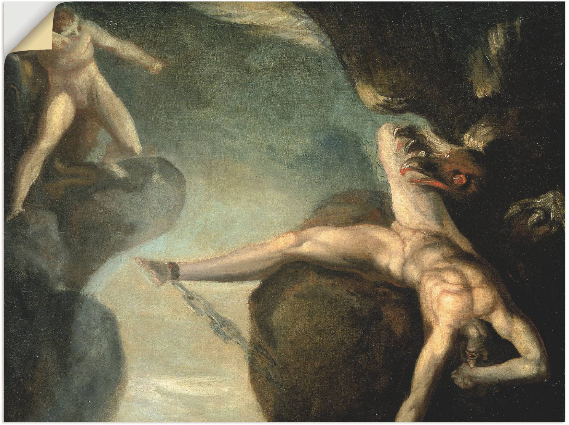 Artland Wandbild »Prometheus wird von Hercules gerettet«, Götter, (1 St.), als Leinwandbild, Wandaufkleber oder Poster in versch. Grössen von Artland