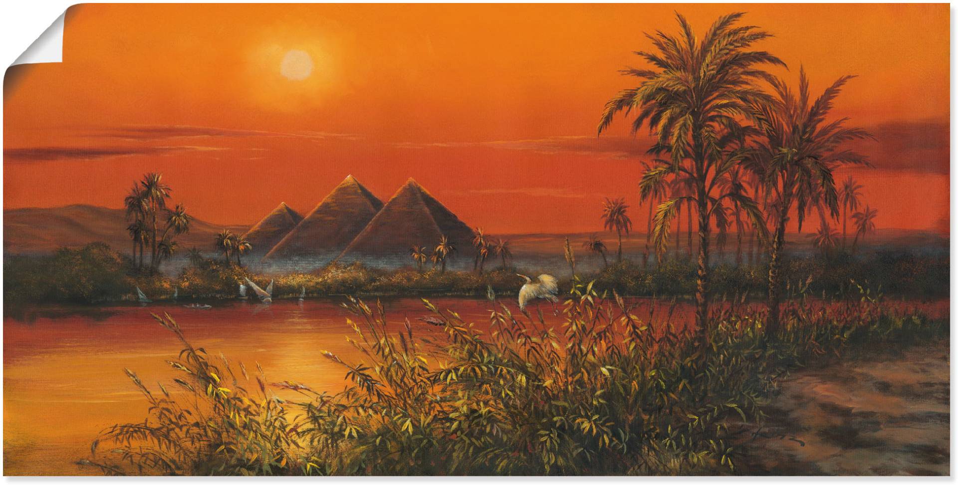 Artland Wandbild »Pyramiden«, Afrika, (1 St.), als Alubild, Leinwandbild, Wandaufkleber oder Poster in versch. Grössen von Artland