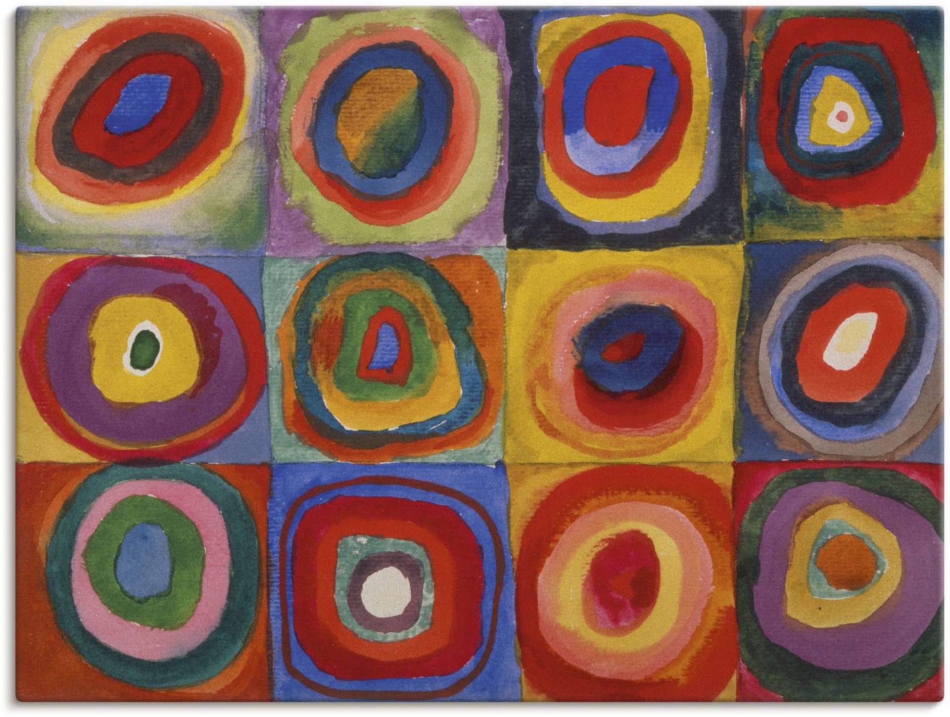 Artland Wandbild »Quadrate und konzentrische Ringe. 1913«, Muster, (1 St.), als Leinwandbild, Poster, Wandaufkleber in verschied. Grössen Artland Wandbild »Quadrate und konzentrische Ringe. 1913«, Muster, (1 St.), als Leinwandbild, Poster, Wandaufkleber in verschied. Grössen von Artland