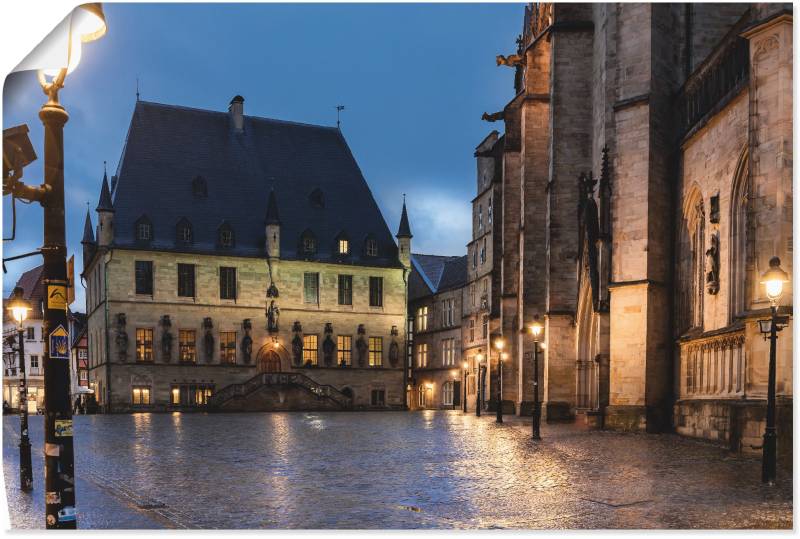 Artland Wandbild »Rathaus Osnabrück I«, Gebäude, (1 St.), als Alubild, Outdoorbild, Poster in verschied. Grössen von Artland