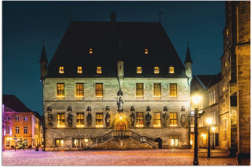 Artland Wandbild »Rathaus Osnabrück II«, Deutschland, (1 St.), als Alubild, Outdoorbild, Poster in verschied. Grössen von Artland