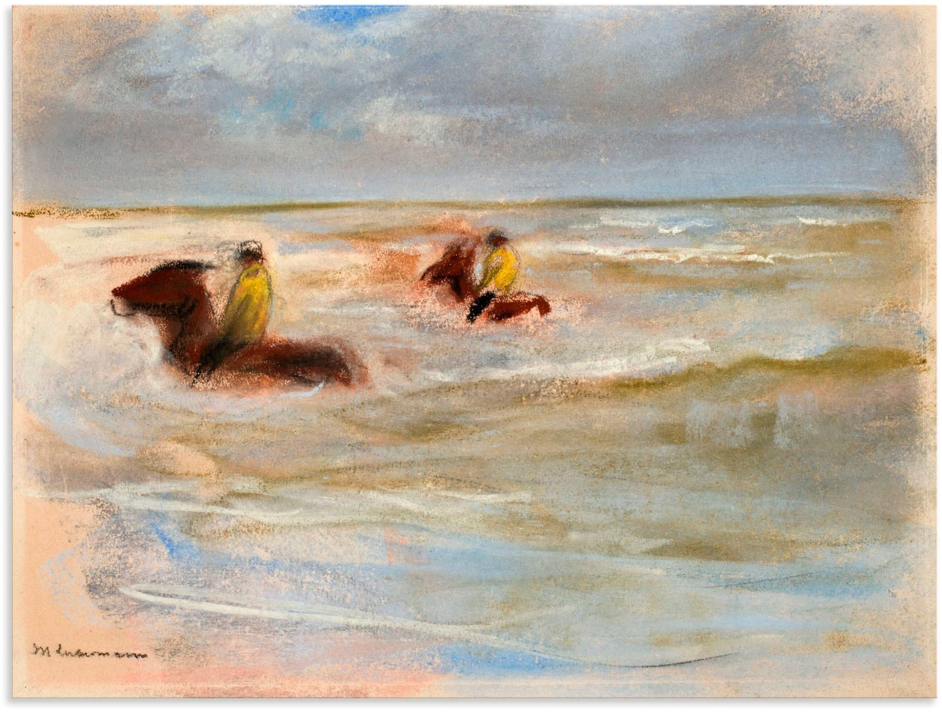 Artland Wandbild »Reiter am Strand (Stalljungen)«, Reitbilder, (1 St.), als Alubild, Leinwandbild, Wandaufkleber oder Poster in versch. Grössen von Artland