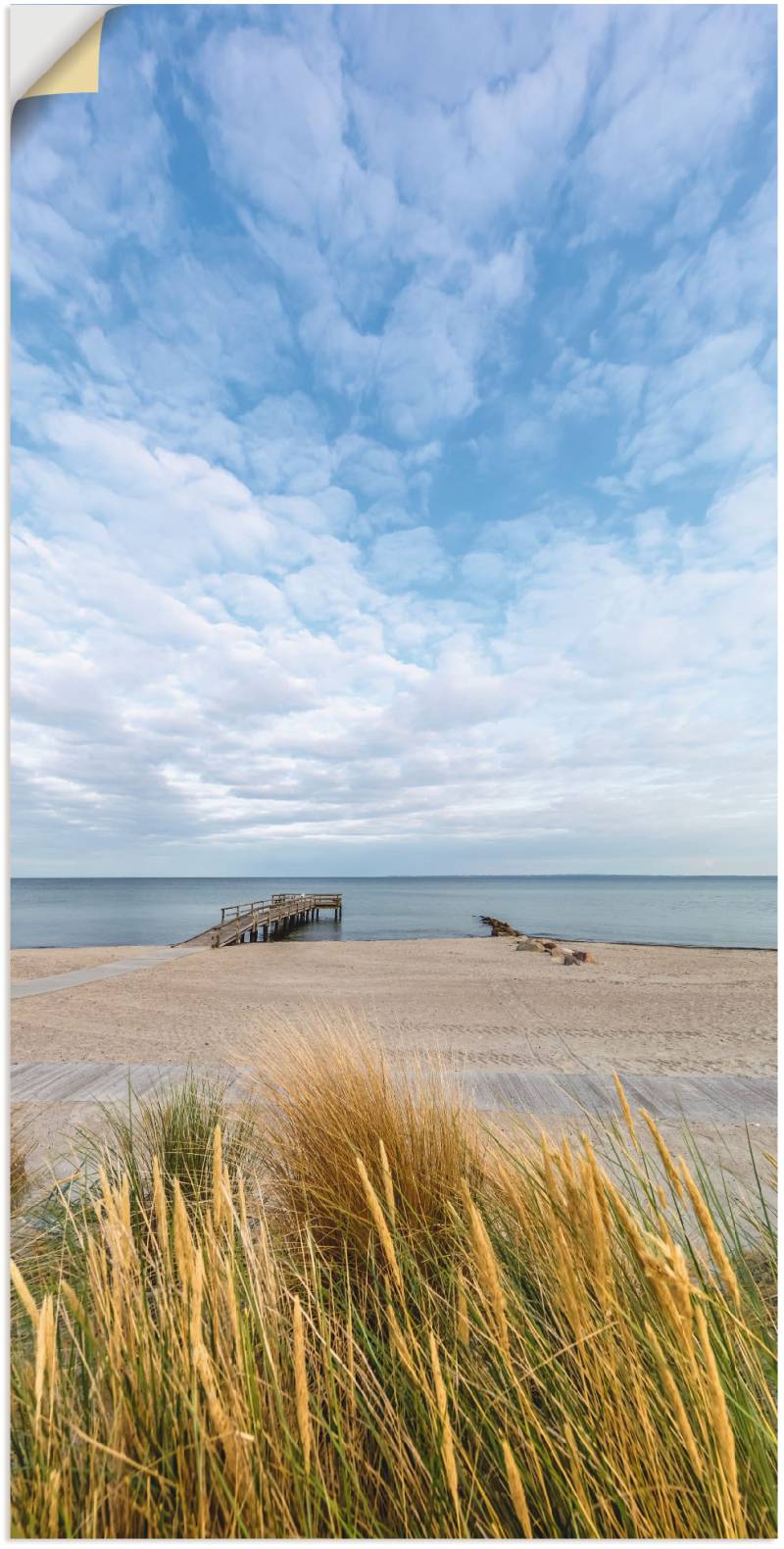 Artland Wandbild »Rettin Strandidylle an der Ostsee«, Gewässer, (1 St.), als Leinwandbild, Wandaufkleber in verschied. Grössen von Artland