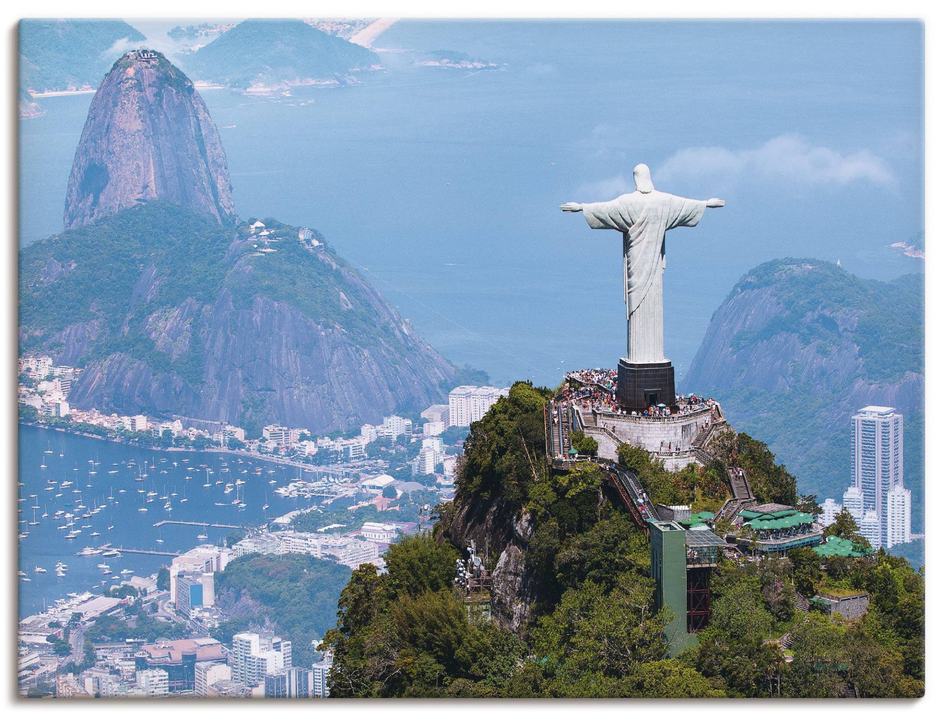 Artland Wandbild »Rio de Janeiro mit Cristo«, Gebäude, (1 St.), als Alubild, Outdoorbild, Leinwandbild, Wandaufkleber, versch. Grössen von Artland