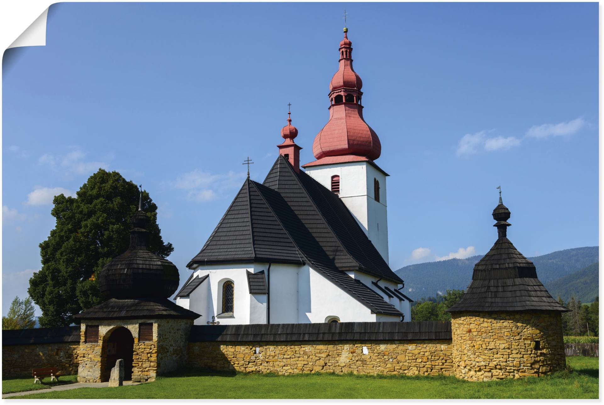 Artland Wandbild »Römisch-katholische Ladislauskirche«, Gebäude, (1 St.), als Alubild, Leinwandbild, Wandaufkleber oder Poster in versch. Grössen von Artland