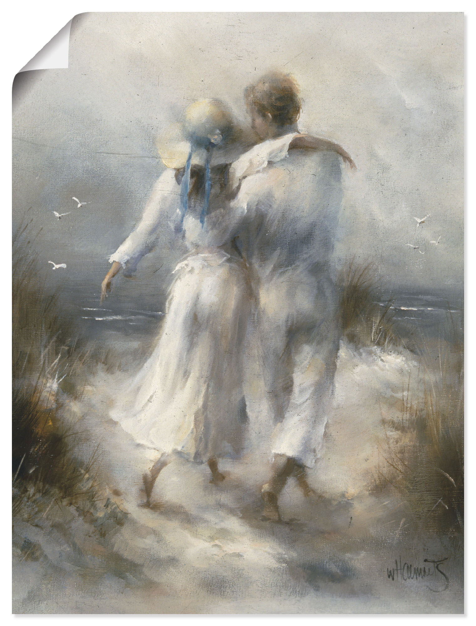 Artland Wandbild »Romantik«, Paar, (1 St.), als Leinwandbild, Poster, Wandaufkleber in verschied. Grössen von Artland