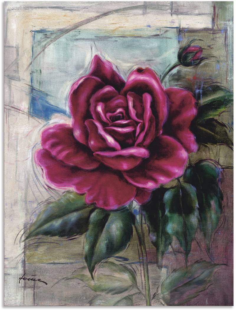 Artland Wandbild »Rose II«, Blumen, (1 St.), als Alubild, Outdoorbild, Leinwandbild in verschied. Grössen von Artland