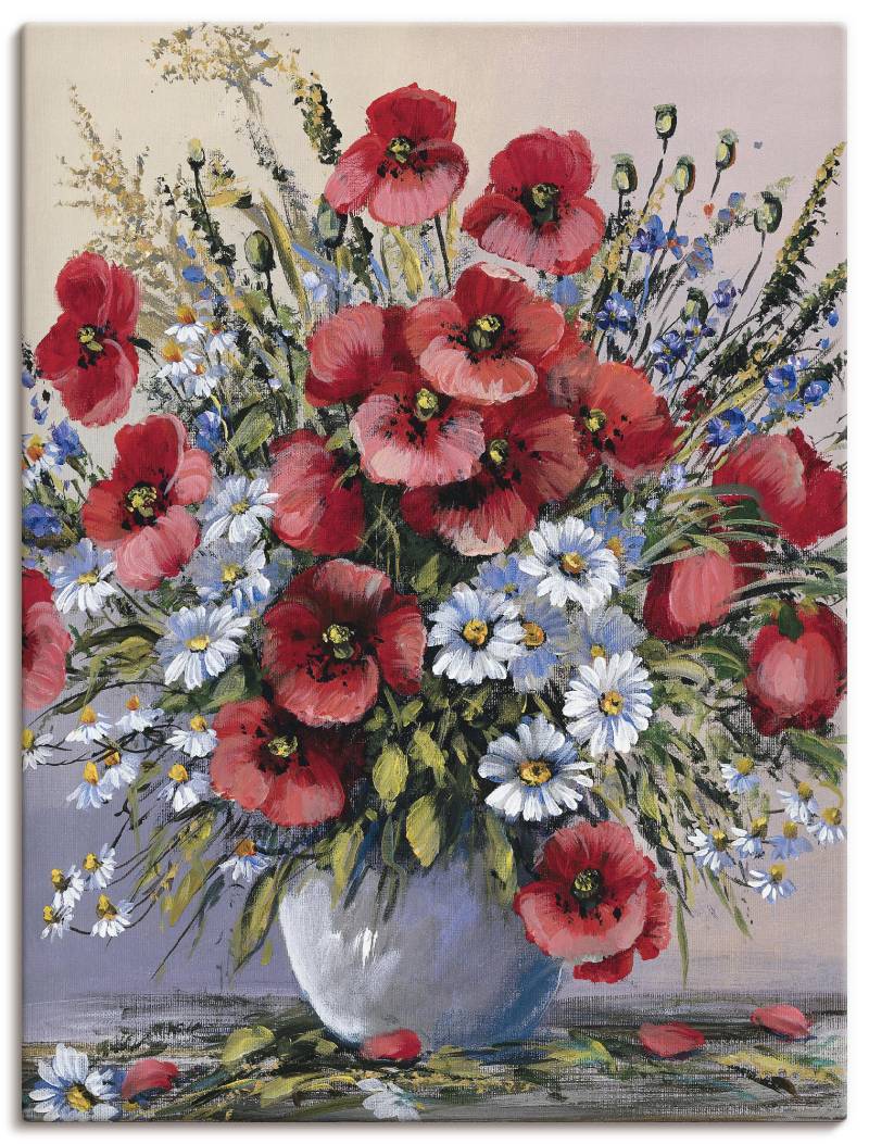 Artland Wandbild »Rote Mohnblumen«, Blumen, (1 St.), als Leinwandbild, Poster, Wandaufkleber in verschied. Grössen von Artland