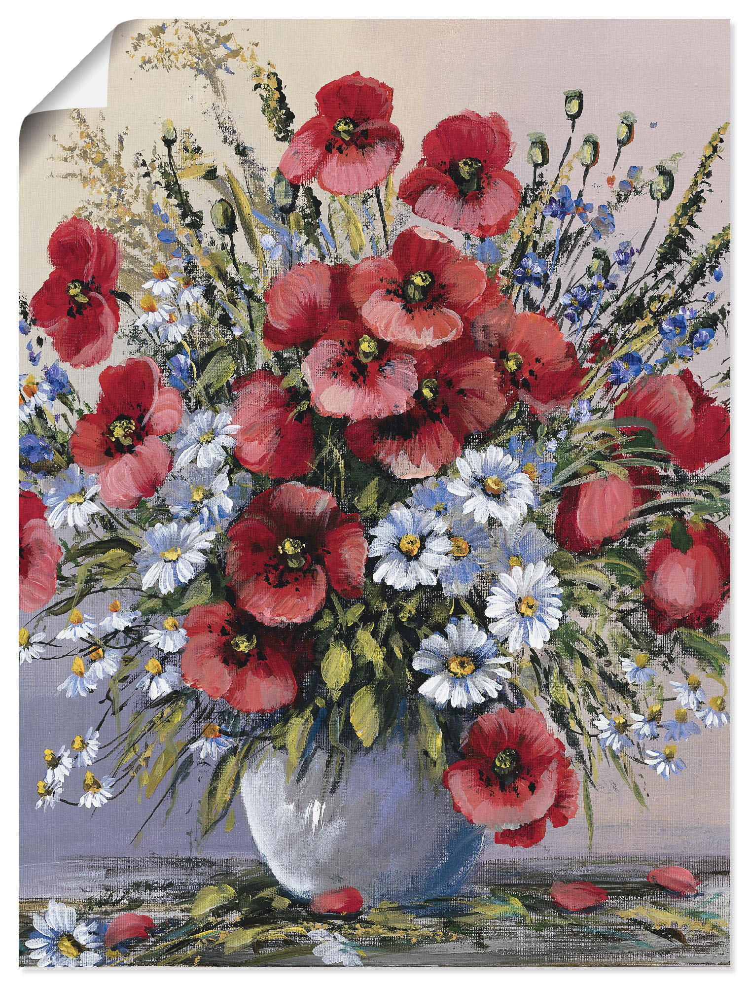 Artland Wandbild »Rote Mohnblumen«, Blumen, (1 St.), als Leinwandbild, Poster, Wandaufkleber in verschied. Grössen von Artland