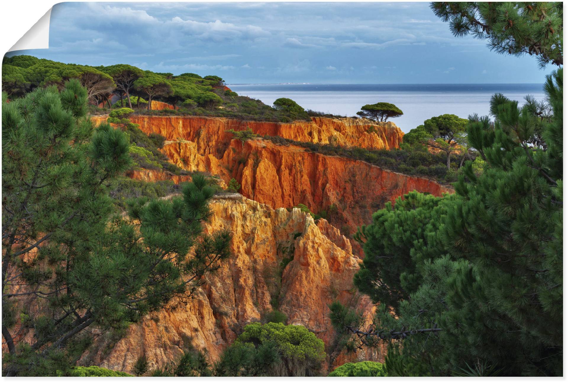 Artland Wandbild »Rote Sandsteinfelsen, Portugal«, Felsen, (1 St.), als Alubild, Leinwandbild, Wandaufkleber oder Poster in versch. Grössen von Artland