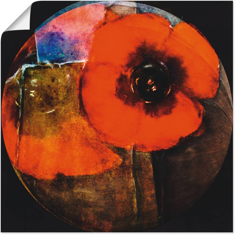 Artland Wandbild »Roter Mohn - abstrakt«, Blumen, (1 St.), als Alubild, Leinwandbild, Wandaufkleber oder Poster in versch. Grössen von Artland