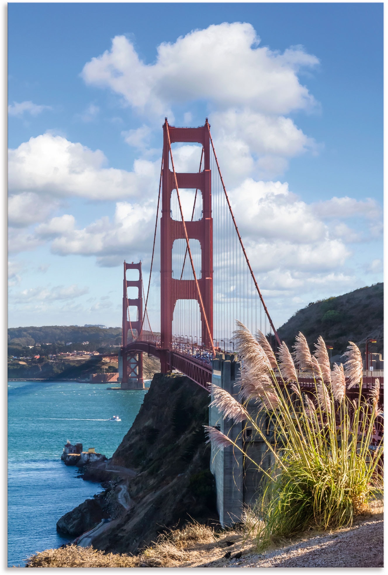 Artland Wandbild »SAN FRANCISCO Golden Gate Bridge«, San Francisco, (1 St.), als Leinwandbild in verschied. Grössen von Artland