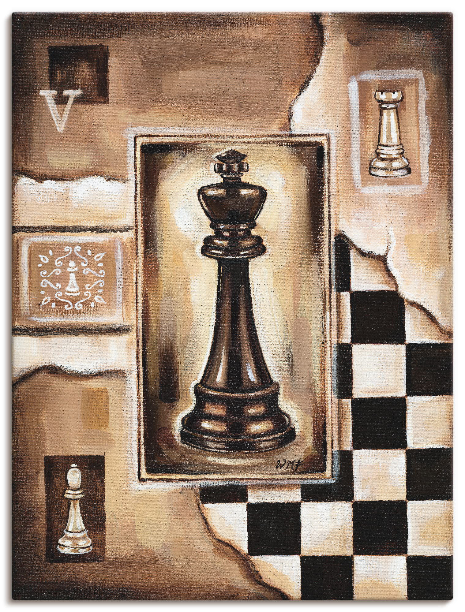 Artland Wandbild »Schach König«, Schach, (1 St.), als Poster, Wandaufkleber in verschied. Grössen von Artland