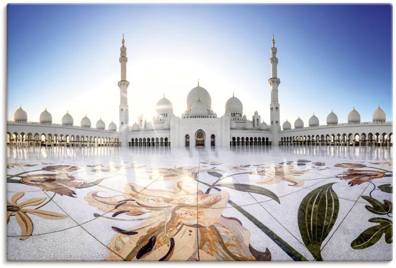 Artland Wandbild »Scheich-Zayid-Moschee II«, Gebäude, (1 St.), als Alubild, Leinwandbild, Wandaufkleber oder Poster in versch. Grössen von Artland