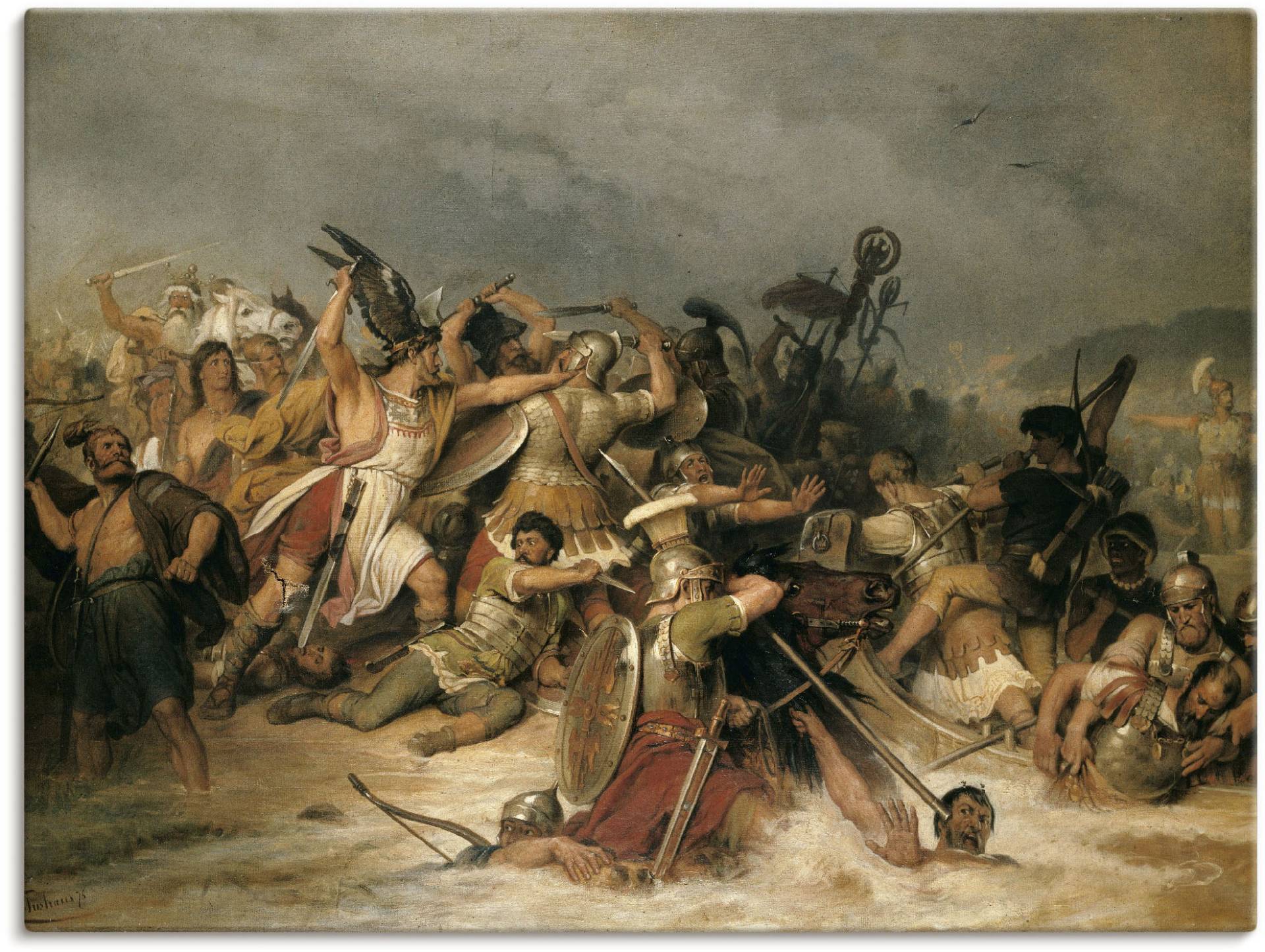 Artland Leinwandbild »Schlacht zwischen Germanen und Römern«, Gruppen & Familien, (1 St.), auf Keilrahmen gespannt Artland Leinwandbild »Schlacht zwischen Germanen und Römern«, Gruppen & Familien, (1 St.), auf Keilrahmen gespannt von Artland