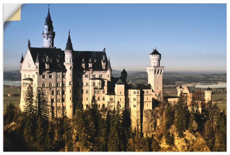 Artland Wandbild »Schloss Neuschwanstein«, Gebäude, (1 St.), als Alubild, Leinwandbild, Wandaufkleber oder Poster in versch. Grössen von Artland